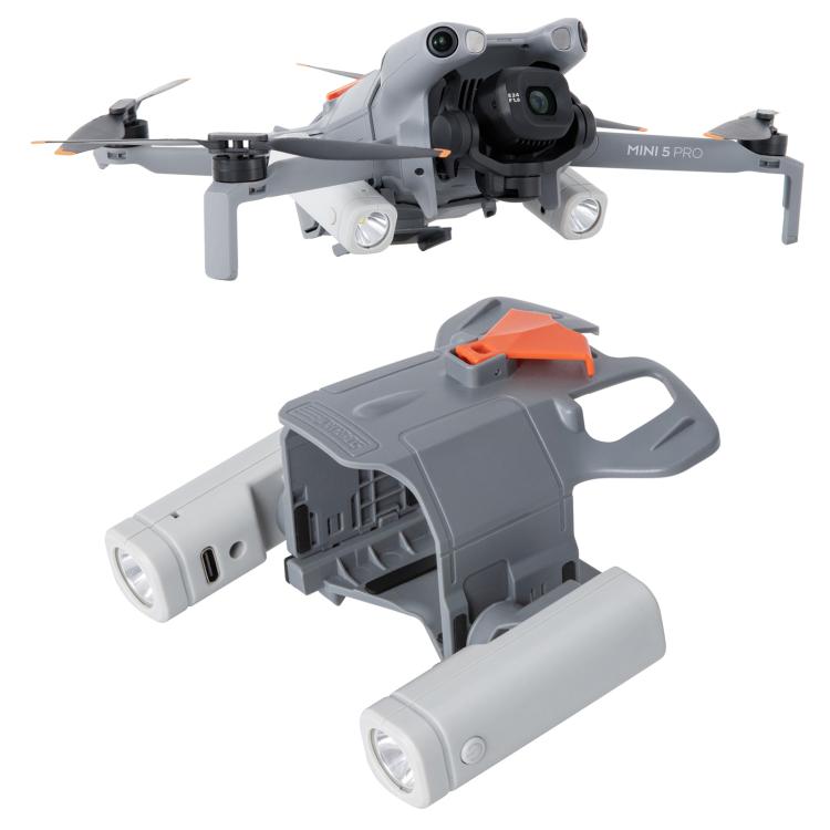 Linterna LED de señalización y luz de navegación nocturna STARTRC para DJI Mini 5 Pro (gris)