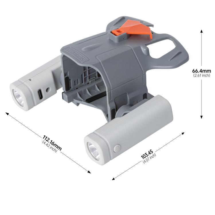 Linterna LED de señalización y luz de navegación nocturna STARTRC para DJI Mini 5 Pro (gris) — imagen 4