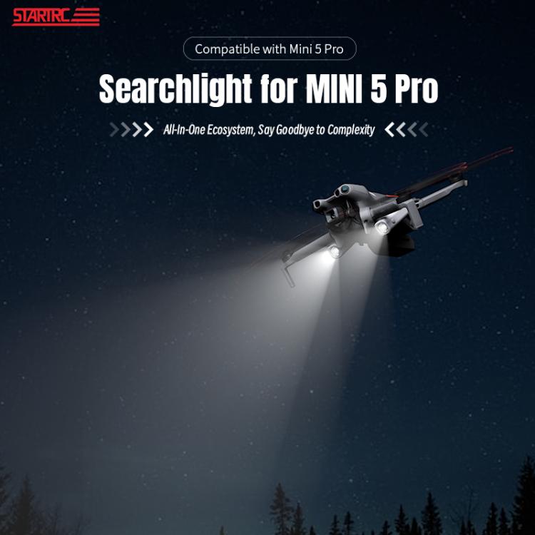 Linterna LED de señalización y luz de navegación nocturna STARTRC para DJI Mini 5 Pro (gris) — imagen 6
