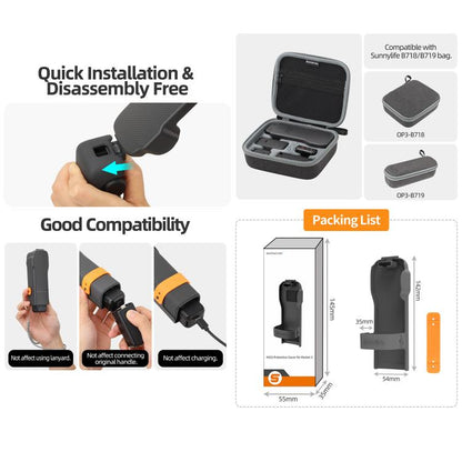 Funda protectora para caja de almacenamiento Sunnylife para DJI Osmo Pocket 3 (negra) — imagen 6