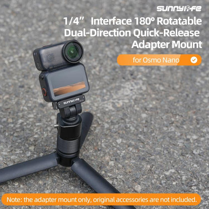 Adaptador de liberación rápida magnético bidireccional Sunnylife para DJI Osmo 360 (negro) — imagen 3