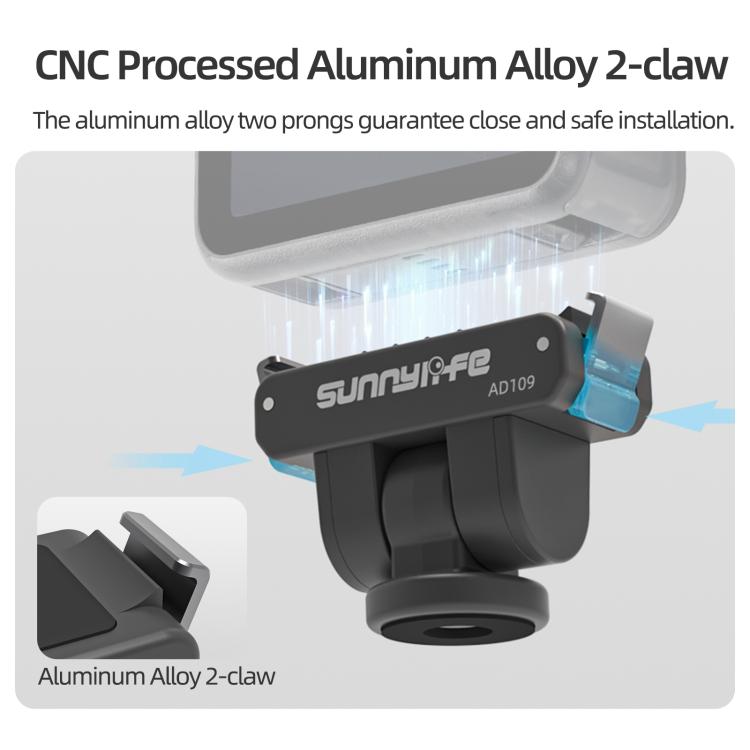 Adaptador de liberación rápida magnético bidireccional Sunnylife para DJI Osmo 360 (negro) — imagen 7