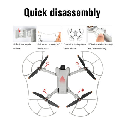 Hélice STARTRC Dron Protector Anillo anticolisión para DJI Mini 4 Pro (Gris) — imagen 6