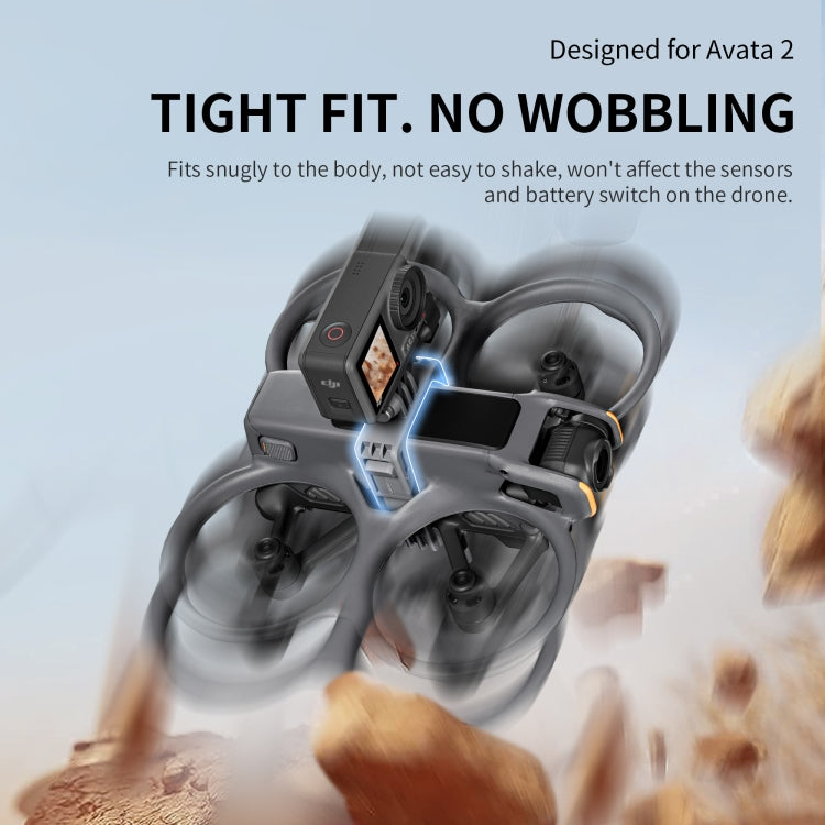 Soporte de expansión para cámara de acción STARTRC para DJI Avata 2 (negro) — imagen 3