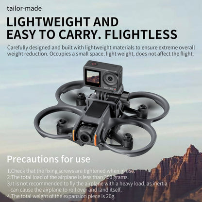 Soporte de expansión para cámara de acción STARTRC para DJI Avata 2 (negro) — imagen 4