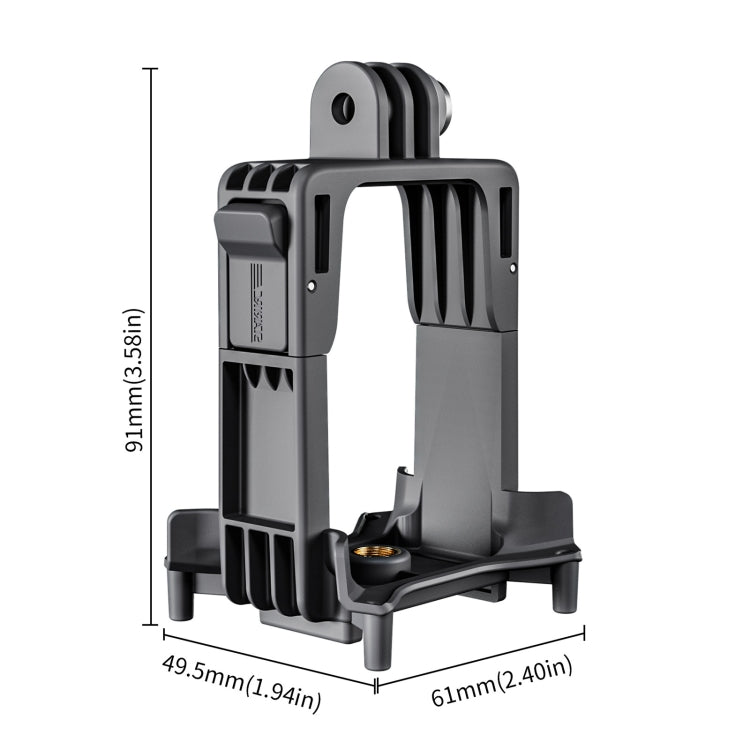 Soporte de expansión para cámara de acción STARTRC para DJI Avata 2 (negro) — imagen 7
