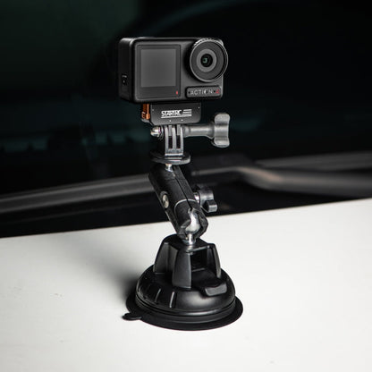 Soporte de extensión Adaptador rápido de metal STARTRC, plegable magnético para DJI Osmo Action 4 (negro y naranja) — imagen…