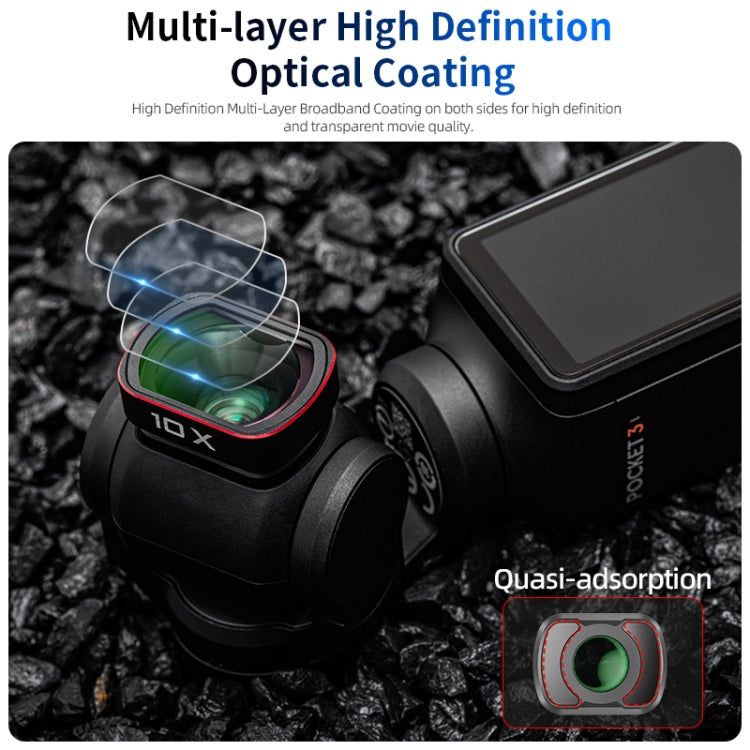 Filtro de lente macro STARTRC 10X para DJI Osmo Pocket 3 (negro) — imagen 4