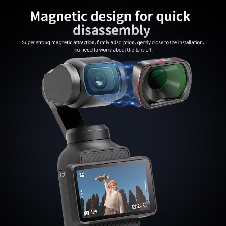 Filtro de lente macro STARTRC 10X para DJI Osmo Pocket 3 (negro) — imagen 6