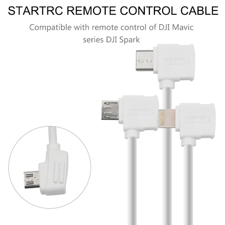Cable de datos de conector STARTRC de conversión de micro USB a micro USB de 30 cm, control remoto de tiburón para DJI Mavic…