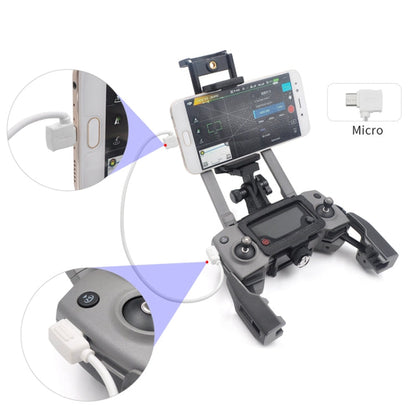 Cable de datos de conector STARTRC de conversión de micro USB a micro USB de 30 cm, control remoto de tiburón para DJI Mavic…