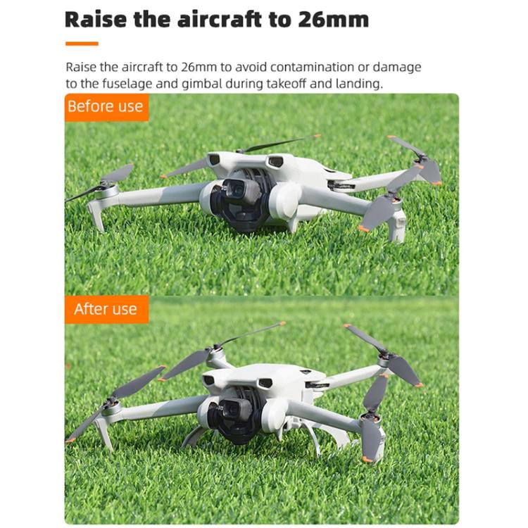 Bastidor de entrenamiento de tren de aterrizaje elevado plegable BRDRC para DJI Mini 3 (gris) — imagen 3