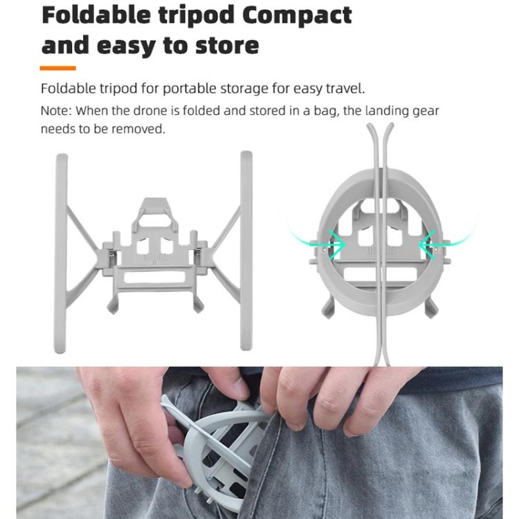 Bastidor de entrenamiento de tren de aterrizaje elevado plegable BRDRC para DJI Mini 3 (gris) — imagen 7