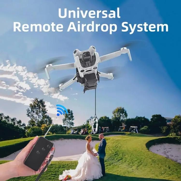 Sistema de lanzamiento aéreo BRDRC para drones, lanzador parabólico para DJI Mavic 3 / Mini 4 Pro / Air 3 (negro) para DJI D…