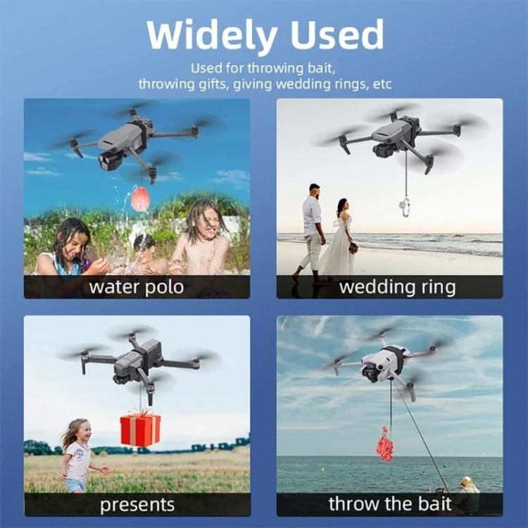 Sistema de lanzamiento aéreo BRDRC para drones, lanzador parabólico para DJI Mavic 3 / Mini 4 Pro / Air 3 (negro) para DJI D…