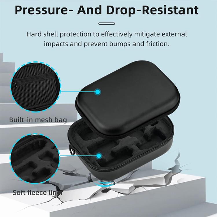 Estuche de transporte portátil y bolsa de hombro para DJI Osmo Pocket 3 (negro) — imagen 10