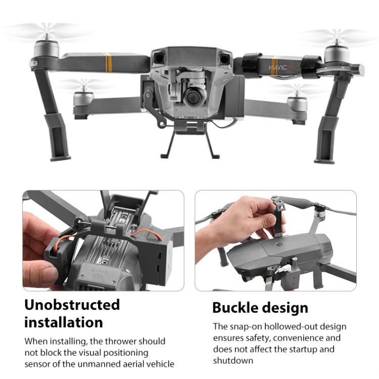 Lanzador parabólico para sistema de lanzamiento aéreo para DJI Mavic Pro (gris) — imagen 7