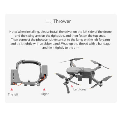 Lanzador parabólico para sistema de lanzamiento aéreo para DJI Mavic Pro (gris) — imagen 9