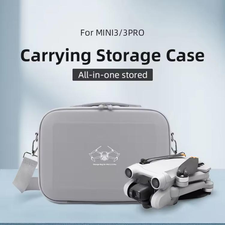 Bolsa de transporte y almacenamiento para control remoto de hombro BRDRC para DJI Mini 3 (gris) — imagen 3