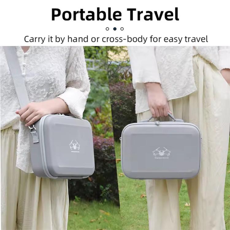 Bolsa de transporte y almacenamiento para control remoto de hombro BRDRC para DJI Mini 3 (gris) — imagen 9