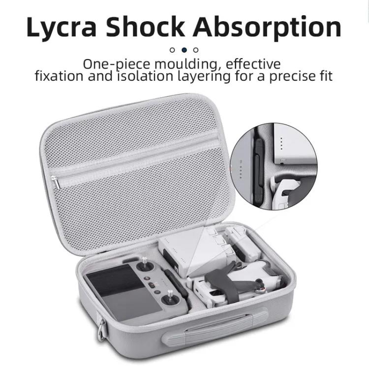 Bolsa de transporte y almacenamiento para control remoto de hombro BRDRC para DJI Mini 4 Pro (gris) — imagen 5
