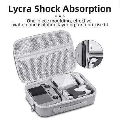 Bolsa de transporte y almacenamiento para control remoto de hombro BRDRC para DJI Mini 4 Pro (gris) — imagen 5