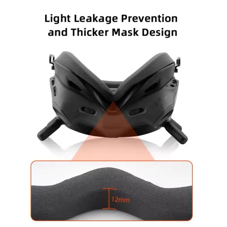 Protectores oculares para gafas de vuelo FPV Goggles V2 BRDRC (gris oscuro) — imagen 6