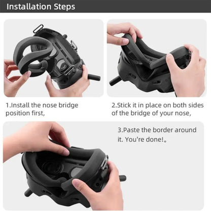 Protectores oculares para gafas de vuelo FPV Goggles V2 BRDRC (gris oscuro) — imagen 9