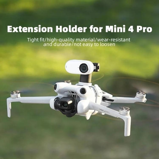 Soporte Adaptador de para cámara de acción BRDRC, extensión de cardán para dron para DJI Mini 4 Pro (gris) — imagen 2