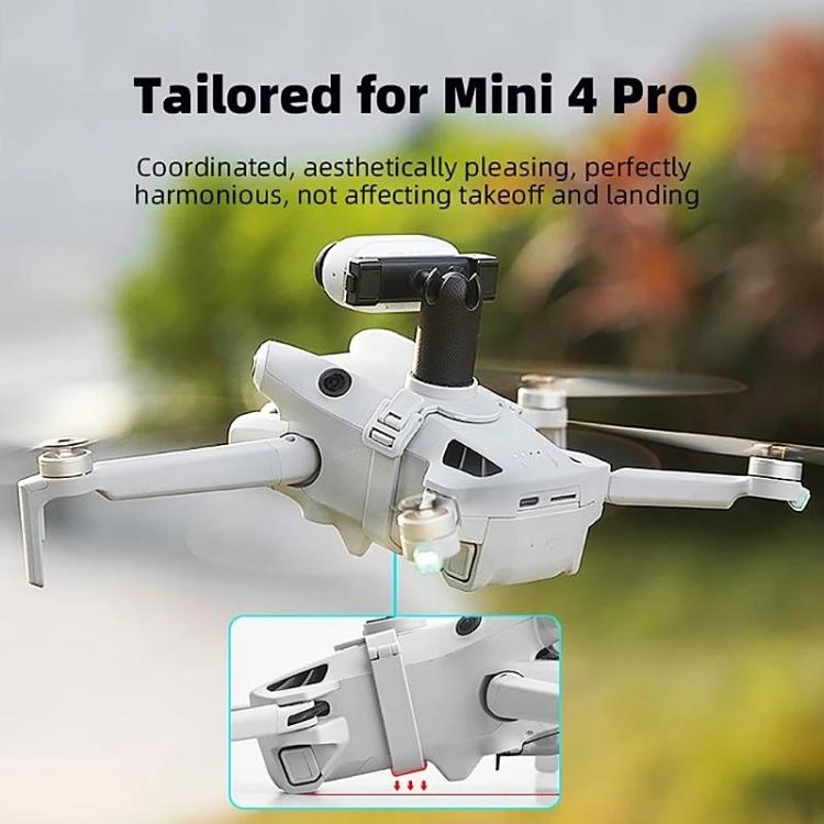 Soporte Adaptador de para cámara de acción BRDRC, extensión de cardán para dron para DJI Mini 4 Pro (gris) — imagen 4