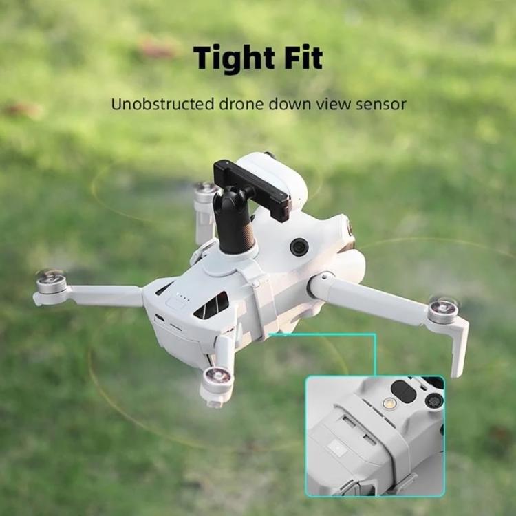 Soporte Adaptador de para cámara de acción BRDRC, extensión de cardán para dron para DJI Mini 4 Pro (gris) — imagen 5