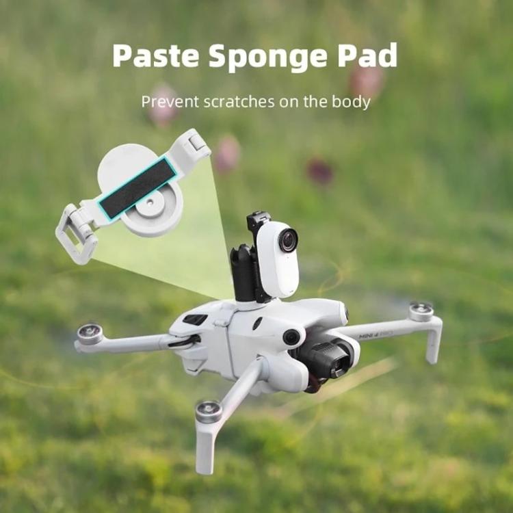 Soporte Adaptador de para cámara de acción BRDRC, extensión de cardán para dron para DJI Mini 4 Pro (gris) — imagen 6