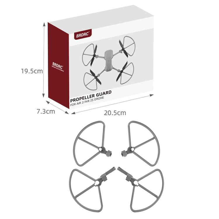 Anillo protector anticolisión para hélice de dron / BRDRC para DJI Mavic Air 2 / Air 2S (gris) para DJI DJI Mavic Air 2, DJI…