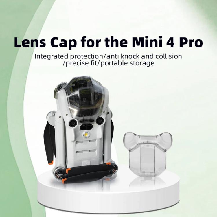 Cubierta protectora de lente BRDRC para DJI Mini 4 Pro (negro transparente) — imagen 3