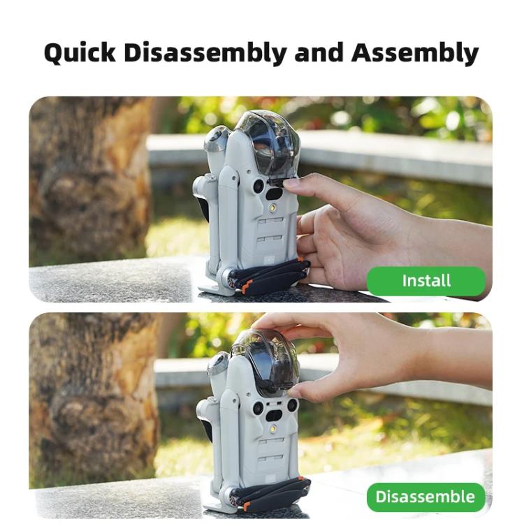 Cubierta protectora de lente BRDRC para DJI Mini 4 Pro (negro transparente) — imagen 9