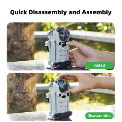 Cubierta protectora de lente BRDRC para DJI Mini 4 Pro (negro transparente) — imagen 9