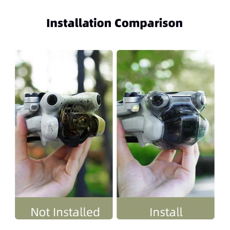 Cubierta protectora de lente BRDRC para DJI Mini 4 Pro (negro transparente) — imagen 10
