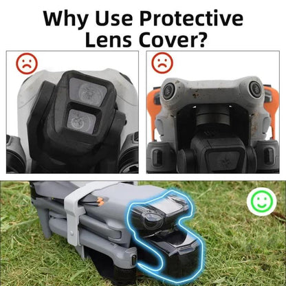 Cubierta protectora de lente BRDRC, cubierta de cardán para DJI Air 3 (negra) — imagen 9