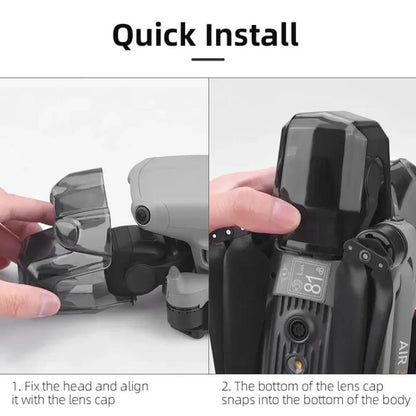 Cubierta protectora de lente BRDRC, cubierta de cardán para DJI Air 3 (negra) — imagen 10