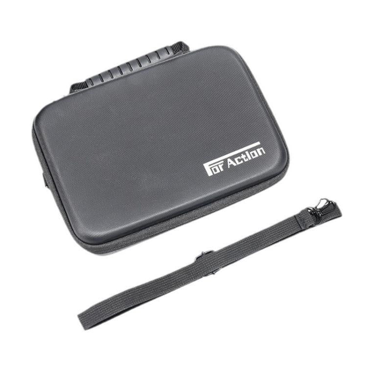 Bolsa de almacenamiento de PU para cámara y accesorios Pro/4/3 para DJI Osmo Action 5 (negra)