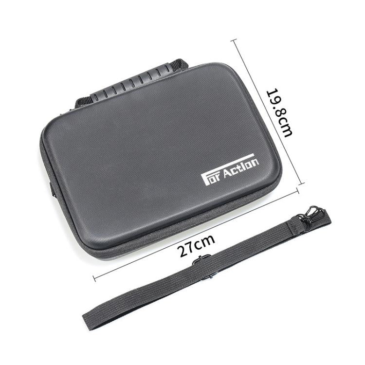 Bolsa de almacenamiento de PU para cámara y accesorios Pro/4/3 para DJI Osmo Action 5 (negra) — imagen 2