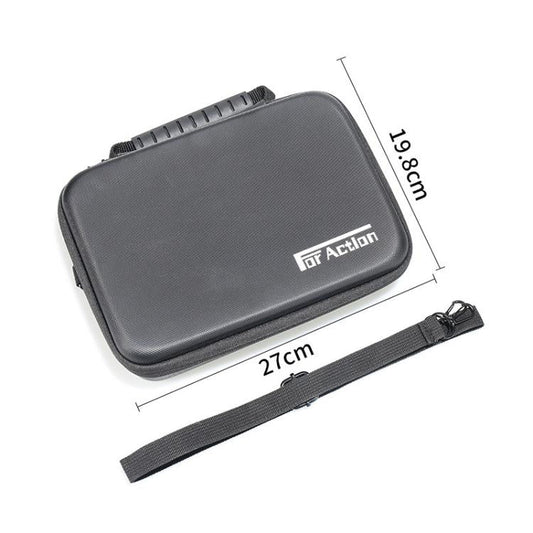 Bolsa de almacenamiento de PU para cámara y accesorios Pro/4/3 para DJI Osmo Action 5 (negra) — imagen 2