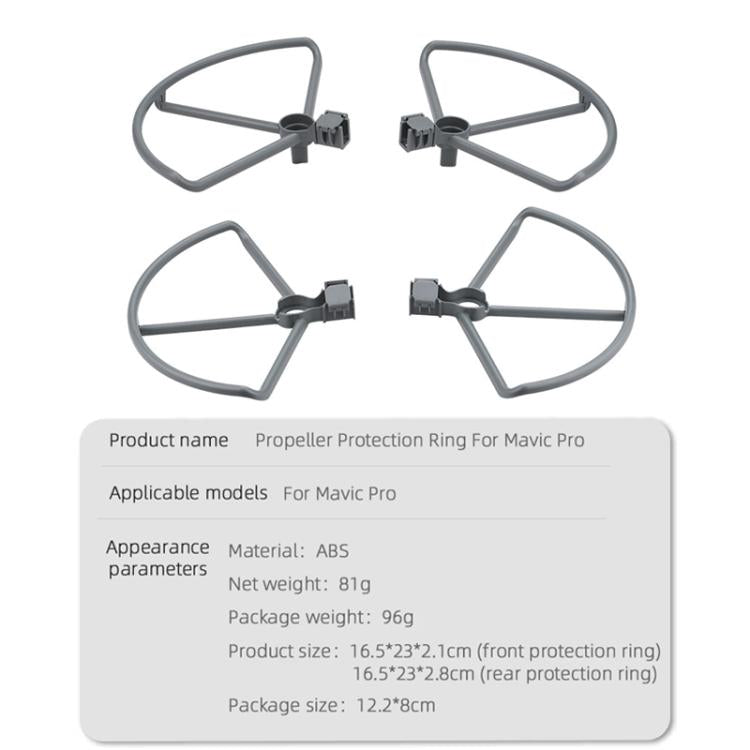 Anillo protector anticolisión para hélice de dron BRDRC para DJI Mavic Pro (gris) — imagen 4