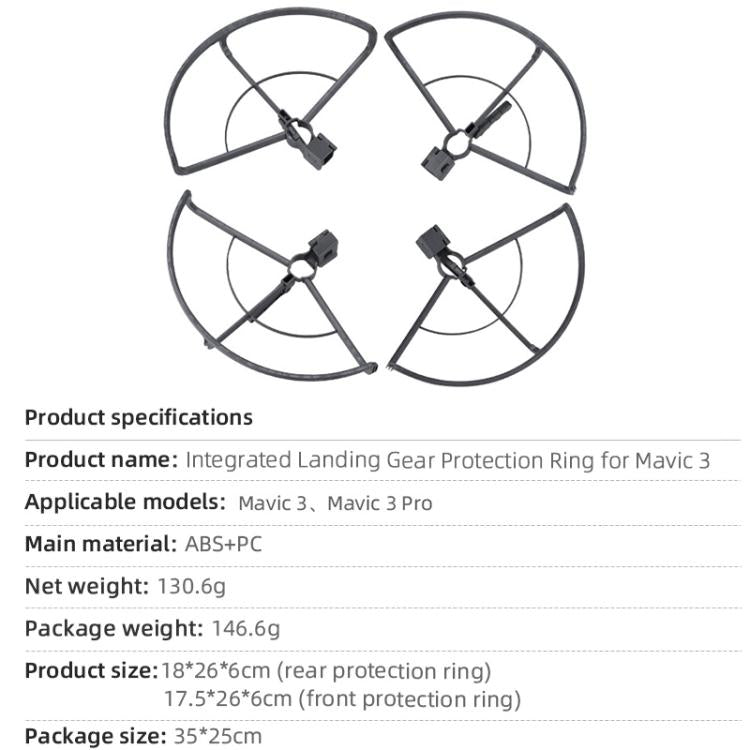 Anillo protector anticolisión para hélice de dron /3 Pro BRDRC para DJI Mavic 3 (gris) — imagen 4
