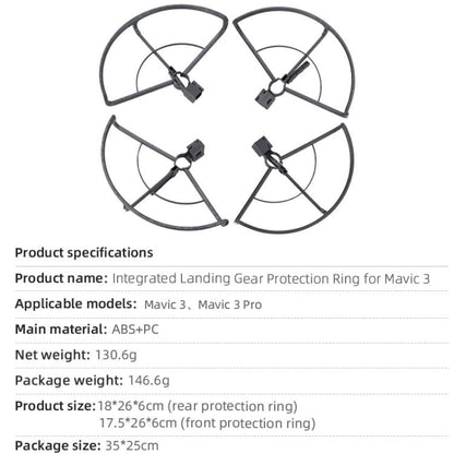 Anillo protector anticolisión para hélice de dron /3 Pro BRDRC para DJI Mavic 3 (gris) — imagen 4