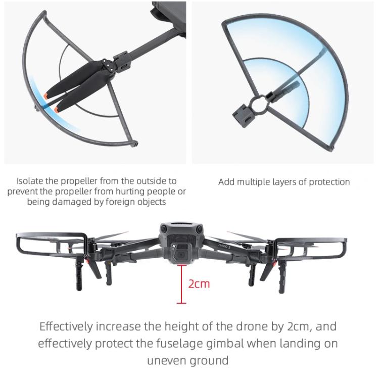 Anillo protector anticolisión para hélice de dron /3 Pro BRDRC para DJI Mavic 3 (gris) — imagen 8