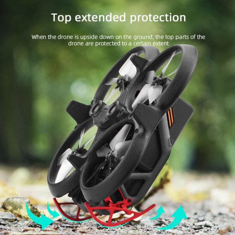 Lente de cardán Parachoques protector de aleación de aluminio anticolisión para BRDRC para DJI Avata (negro) — imagen 7