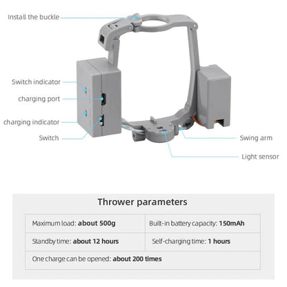 Lanzador parabólico gris para DJI Mavic Air 2 / Air 2S para DJI DJI Mavic Air 2, DJI Air 2S — imagen 8