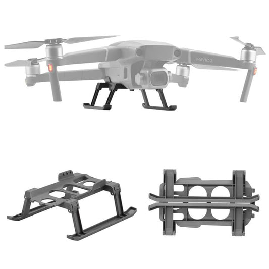 Bastidor de entrenamiento de tren de aterrizaje elevado plegable para trineo BRDRC de para DJI Mavic 2 (gris)