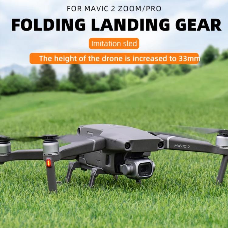 Bastidor de entrenamiento de tren de aterrizaje elevado plegable para trineo BRDRC de para DJI Mavic 2 (gris) — imagen 3